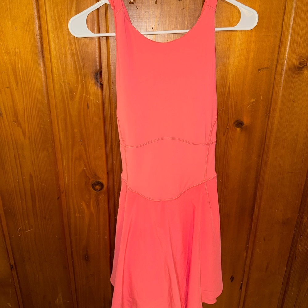 Coral Sleeveless Dress